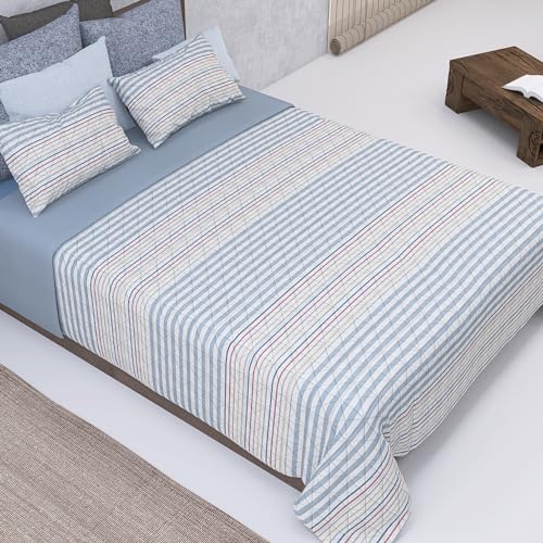 SomniHome Colcha Bouti Cama 90 100 105 Cubre Cama Individual Ultrasonido. Colcha Primavera. Colchas Entretiempo. Colcha Suave Resistente. Estampada Modelo Basil