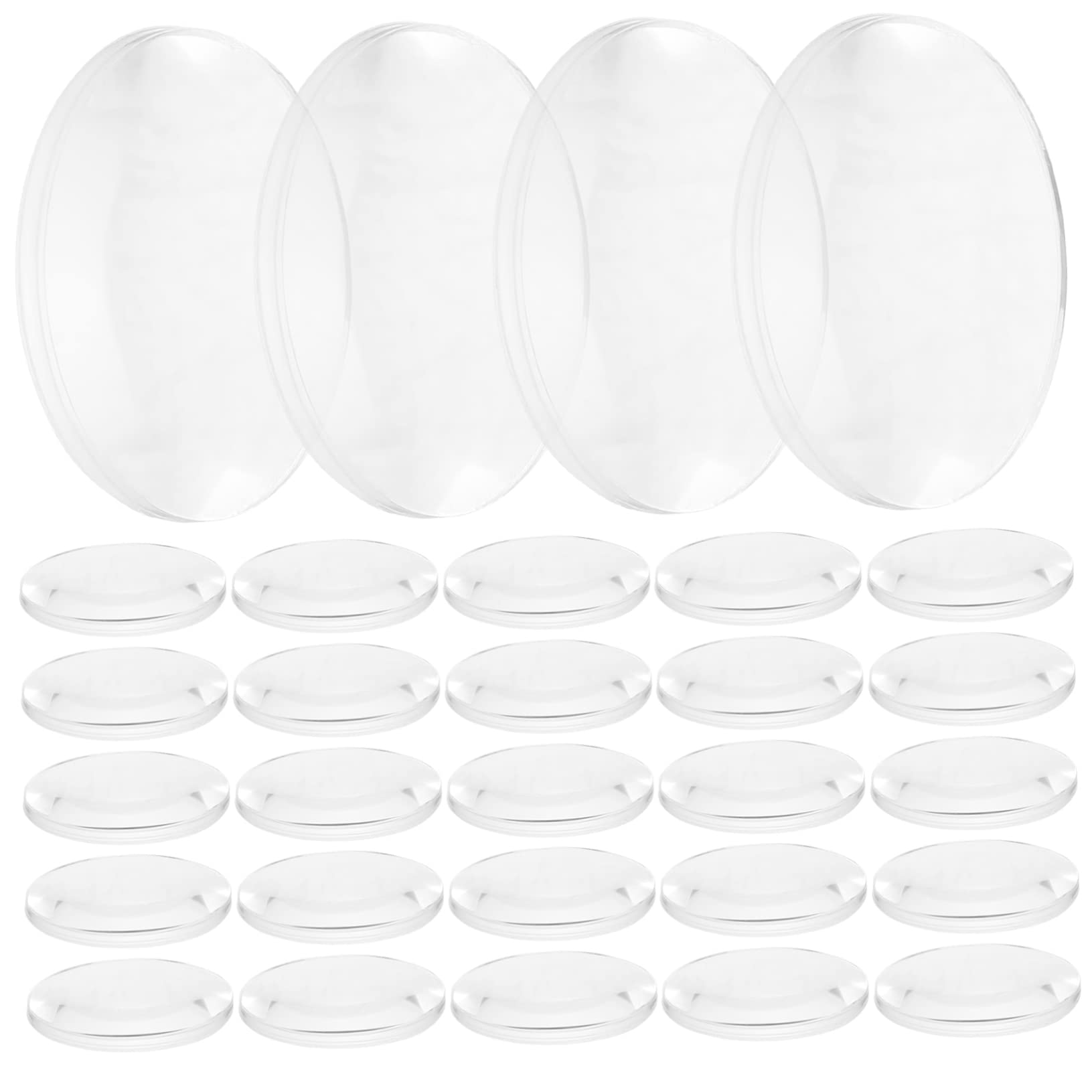 COSMEVIVI 60-Piece Set Convex Lenses High-Durability Physics Teaching Tools for Middle School Science Experiments
