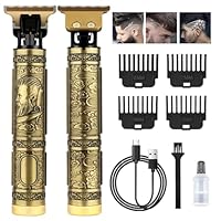 Hair Clippers Professional, Beard Trimmer Men Cordless Hair Trimmer Rechargeable Shavers with 4 Limit Combs Barber Kit, Gifts for Men