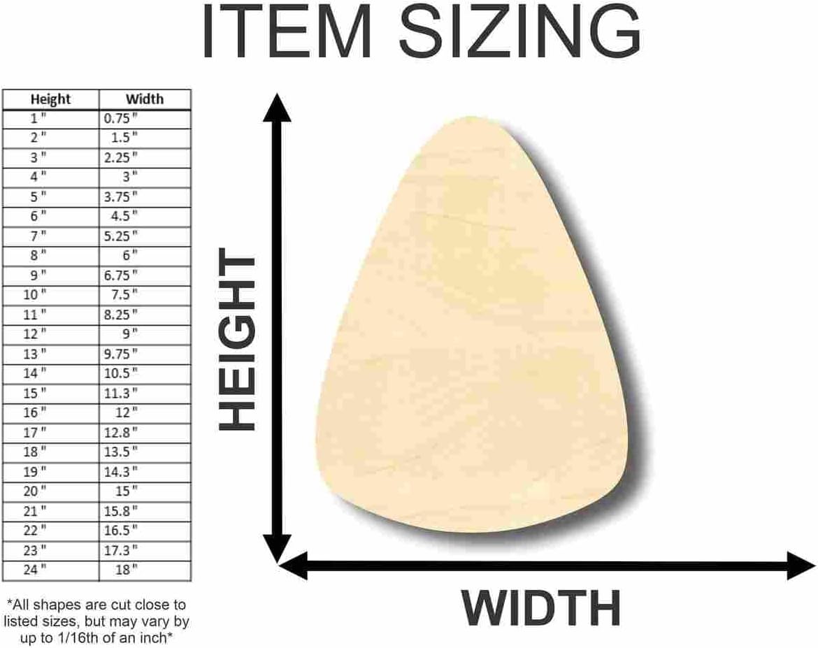 Unfinished Wood Candy Corn Shape Halloween Craft up to 46" DIY 16" / 3/4"