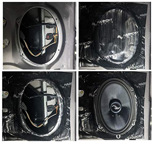 Harmony Audio Ha-Sdsk Car Truck Suv Sound Damping Dampening Deadening (2) Mat 10" X 10" Sheets Speaker Install Kit #TOP1