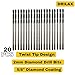 Drilax 20-Pc 2mm Diamond Drill Bit Set | Dremel Compatible with 1 Collet | for Glass, Sea Glass, Gems & Jewelry