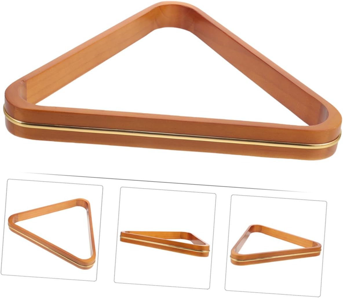 Hemoton 2pcs Billiard Rack Triangle Pool Table Racks Billiards Ball Holder Luxurious Trim Stable Design