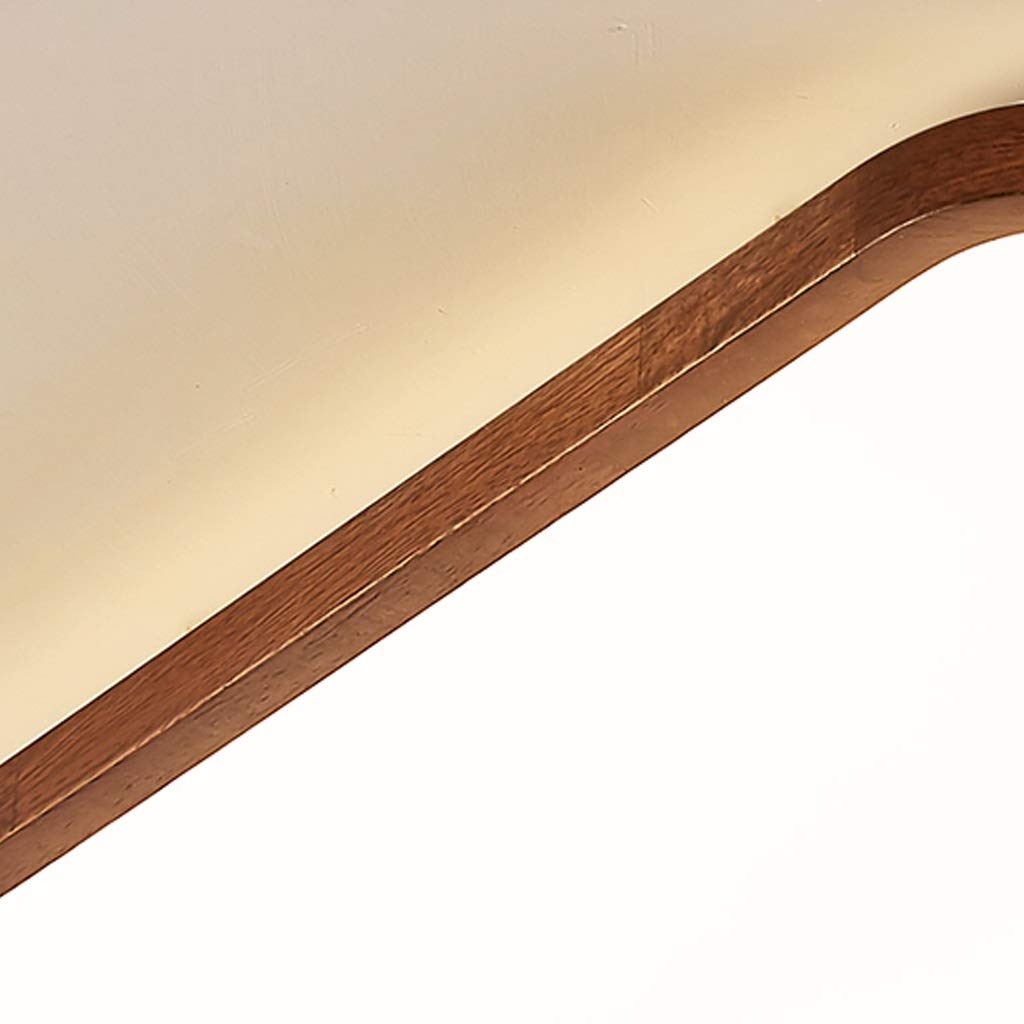 Nowa chińska lampa sufitowa Okrągła lampa sypialnia LED chiński styl czarny orzech drewniany drewno litego drewna nordic salon lampy(White light,35cm)