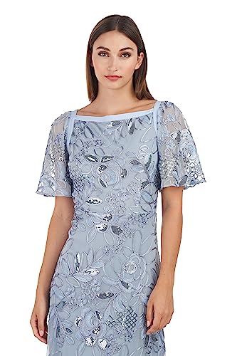 Image of JS Collections Women's Yvonne Flutter A-line Gown