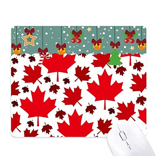 Tapis de souris érable canadien tapis de bureau antidérapant en caoutchouc