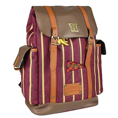 Cerdá: Mochila Casual Travel de Harry Potter de Rayas Rojas   42 cm   Licencia Oficial