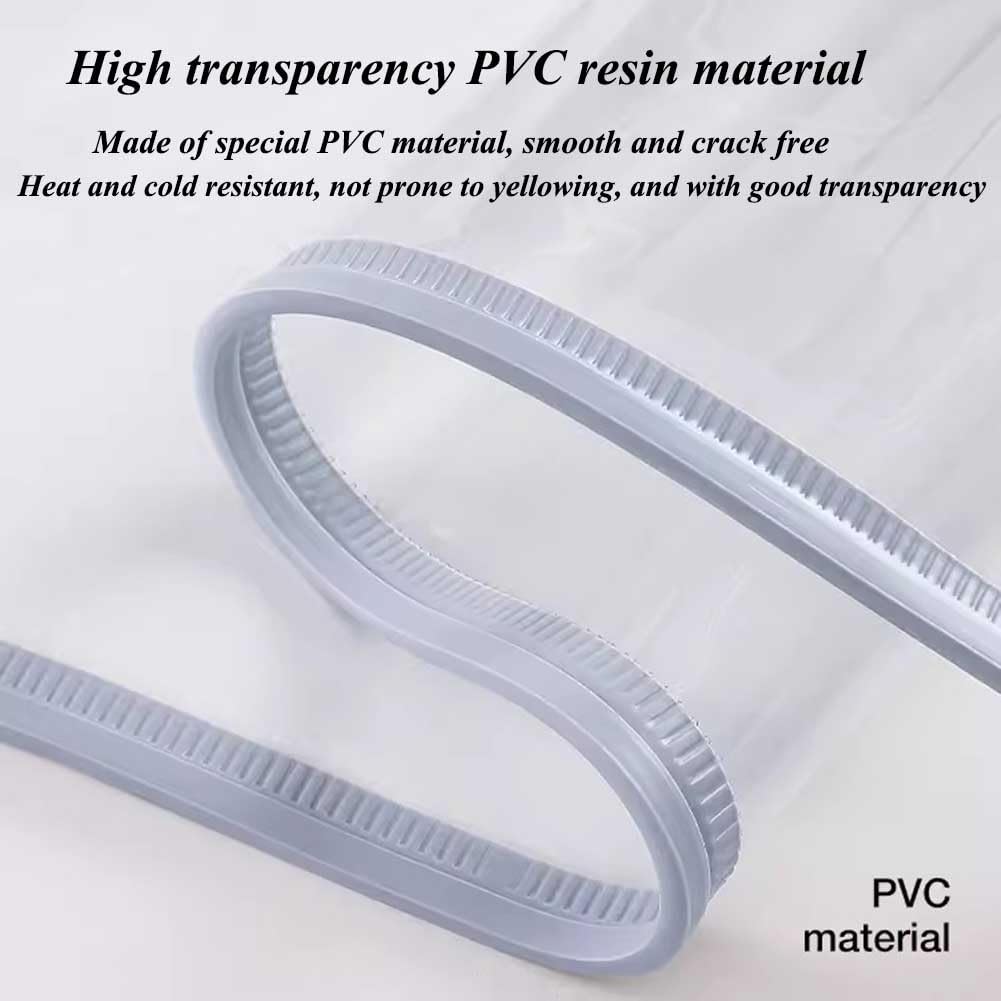 Rideau De Porte Isolé Transparent, Isolation Contre Les Vents De Tempête Portes Blindées Magnétiques en PVC Résistant Aux Intempéries Et À La Perte D'énergie Réduit Le Bruit (Couleur : Clair, Taille