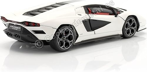 Miniatura 2 de Bburago B18-21102 Countach LPI 800-4-1:24 Escala increíblemente detallada Super Lamborghini Coche de fundición a presión, color blanco