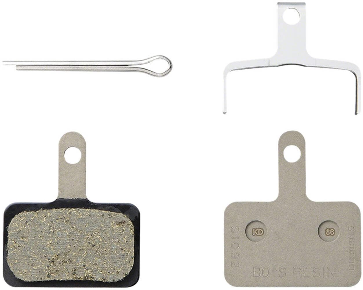 SHIMANOB05S-RX Disc Brake Pad and Spring - Resin Compound, Stainless Steel Back Plate