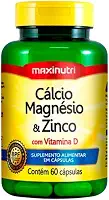 Cálcio, Magnésio e Zinco c/ Vit. D 600mg - 60 Cáps., Maxinutri