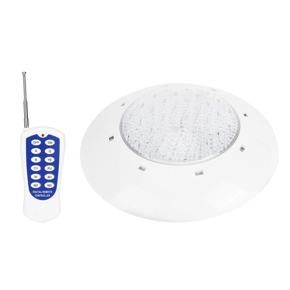 Fafeicy Luce Subacquea 45W 460LED con Telecomando, Lampada da Parete per Piscina Cambia Colore per Paesaggio, Bassa Tensione AC12V, Impermeabile IP68, RGB, Angolo 120°