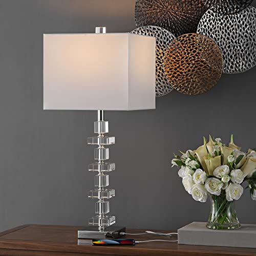 Safavieh Lighting Collection Modern Deco 28-Inch Bedroom Living Room Home Office Desk Nightstand Table Lamp Set Of 2 (Led Bulbs Included) #TOP5