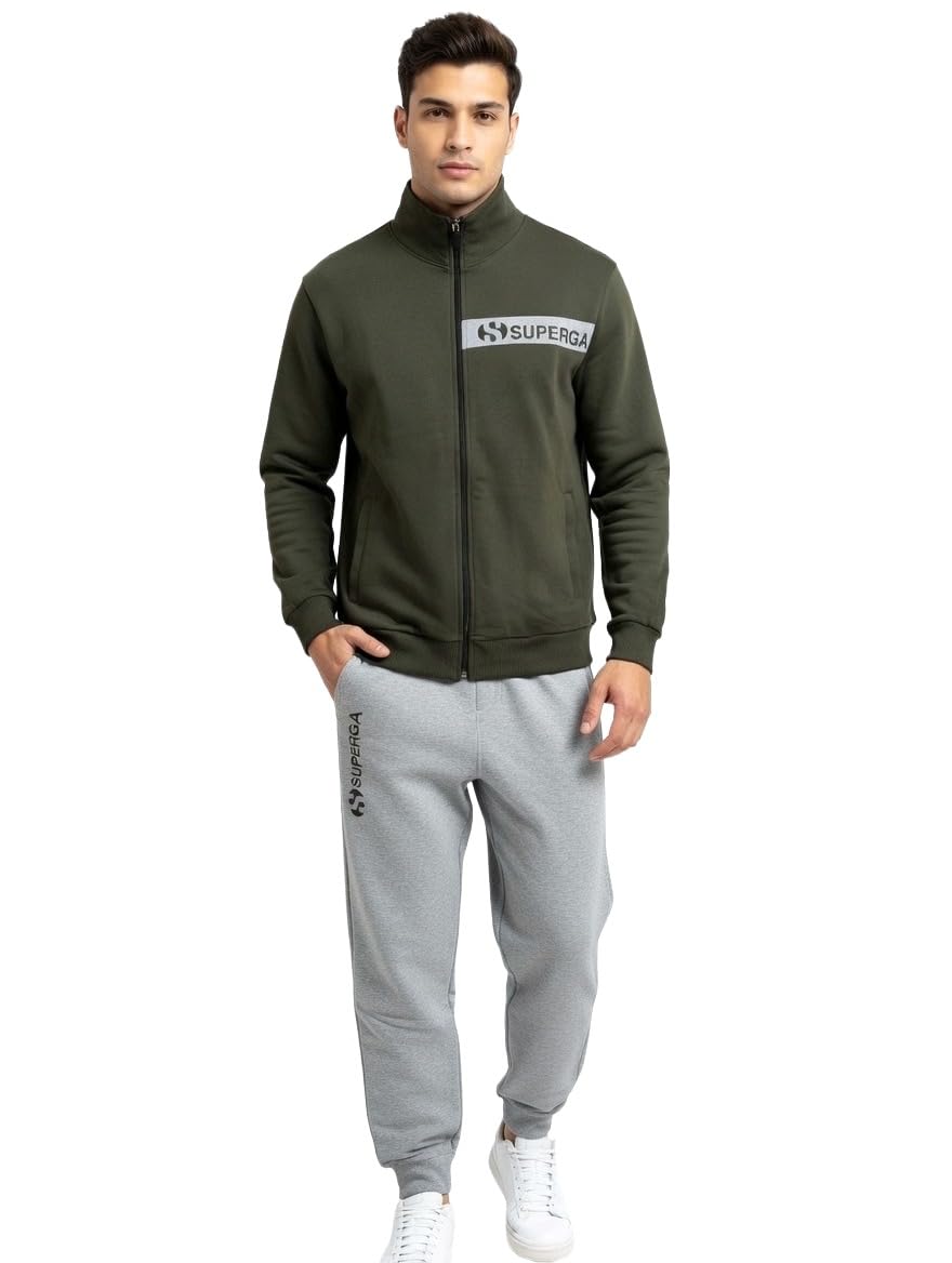 Superga Tuta Uomo Cotone Estiva - Tuta Uomo Completa in Felpa di Cotone Estiva - Sportiva - 5