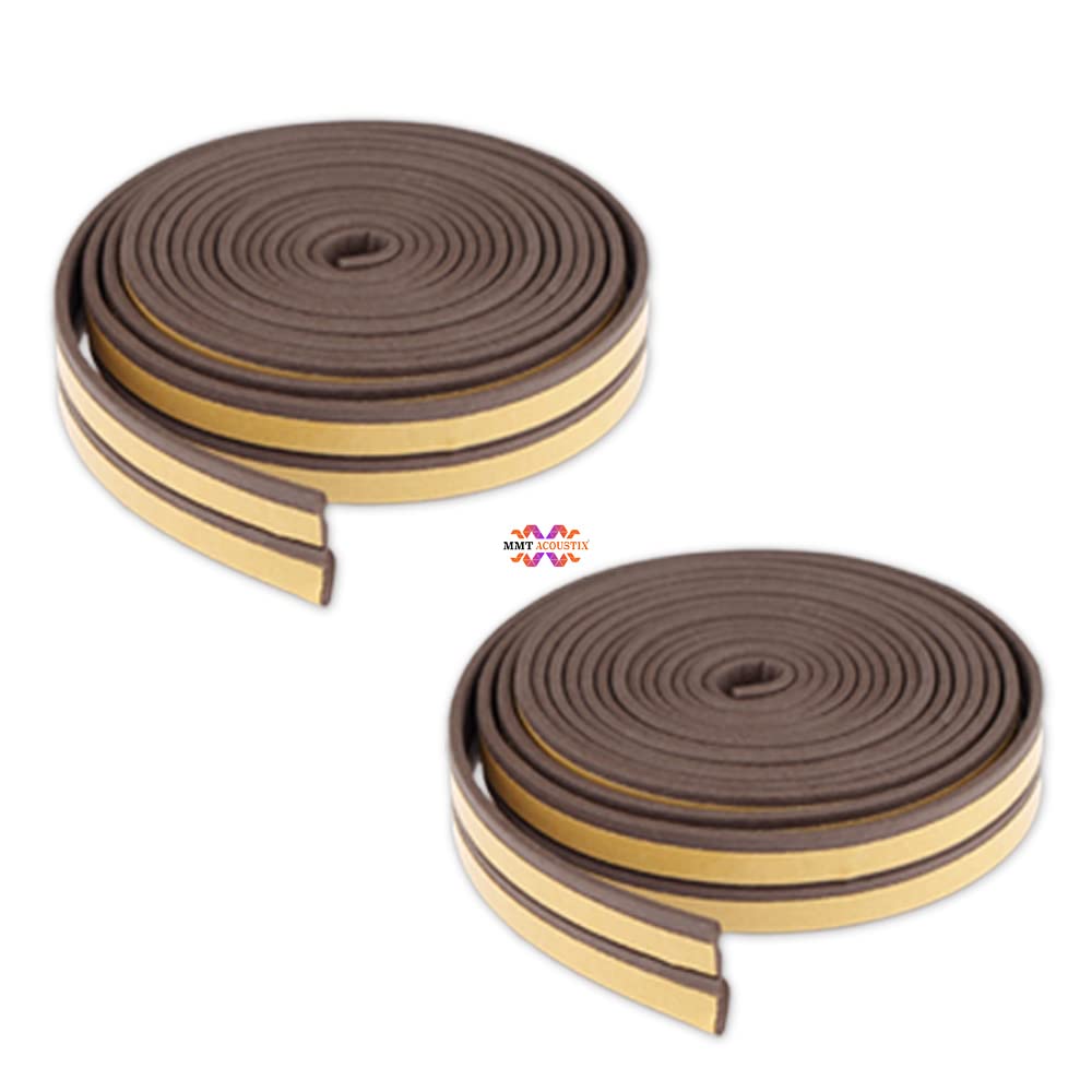 MMT ACOUSTIX Soundproofing, Dust Proof Door/Window Self Adhesive Door Seal (Set of 2Pcs)