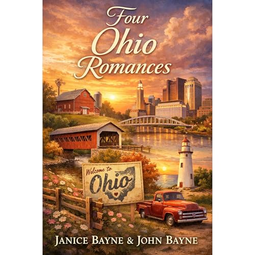 Four Ohio Romances Audiolibro Por Janice Bayne, John Bayne, HTJ Fiction Publications arte de portada