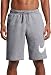 NIKE Sportswear Men's Club Shorts, Dark Grey Heather/White, Small