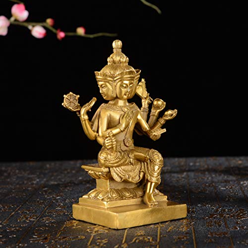 Estatua de Buda de Latón Artesanal con 4 Caras miniatura 6
