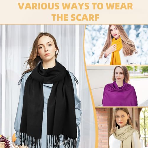 Shawl Wraps For Women Solid Colour Warm Scarf For Women Large Scarf Ladies Fashion Shawl3