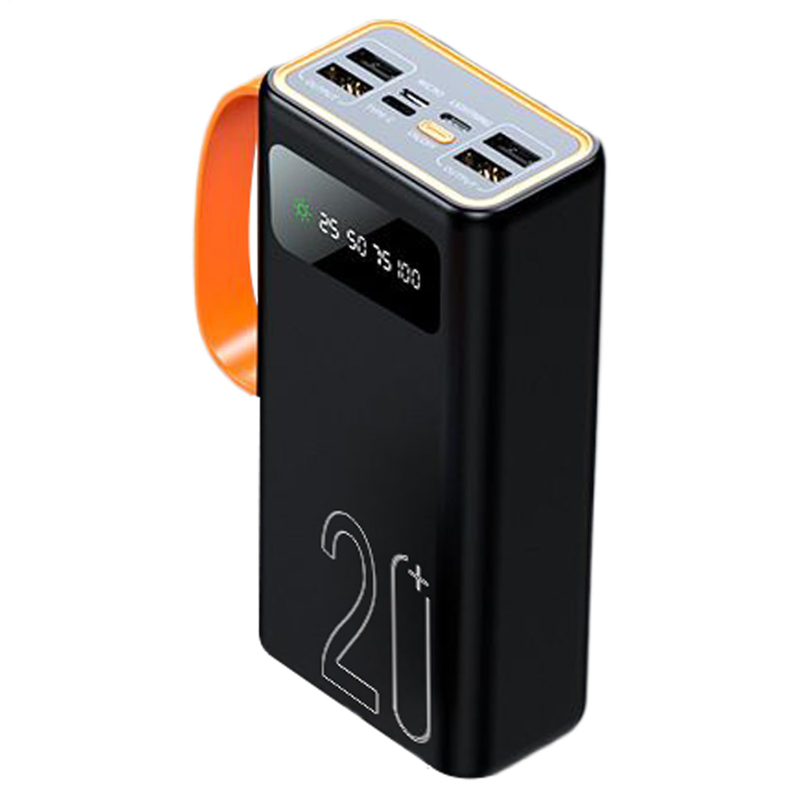 Chargeur Solaire Portable Power Bank Solaire avec Panneau Intégré