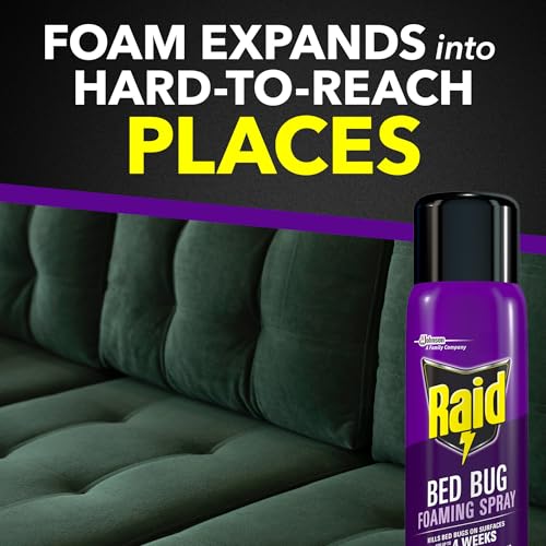 Image of Raid Bed Bug Foaming Spray, Indoor Insecticide Kills Bed Bugs & Eggs, 16.5 oz