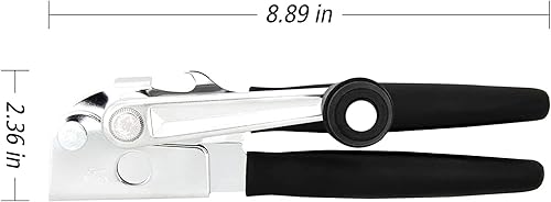 Miniatura 3 de Abrelatas de manivela comercial resistente, grado de restaurante industrial, abre latas grandes, diseño ergonómico de manivela fácil