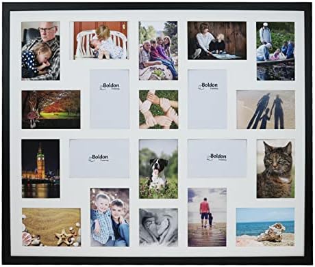 8/9/10/12/16/20 Photos Large Multi Picture Frame Collage Aperture Decor Memories-20 Aperture-Black