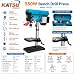 KATSU Tools Heavy Duty Bench Pillar Drill Press 550W + 16mm Chuck + 12 Variable Speeds Setting + 60mm Max Drilling Depth + Max 2400rpm + Fully Adjustable Drill Table, Model 100221