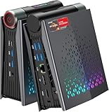 ACEMAGICIAN S3A Mini PC, AMD Ryzen 7 8745HS(8C/16T, up to 4.9GHz), 32GB DDR5 RAM 1TB PCle4.0 SSD, Mini Computer Support 8K@60z,HDMI+DP+Type C Tirple Display,USB4|WiFi 6|BT5.2|Office|Home|Casual Games
