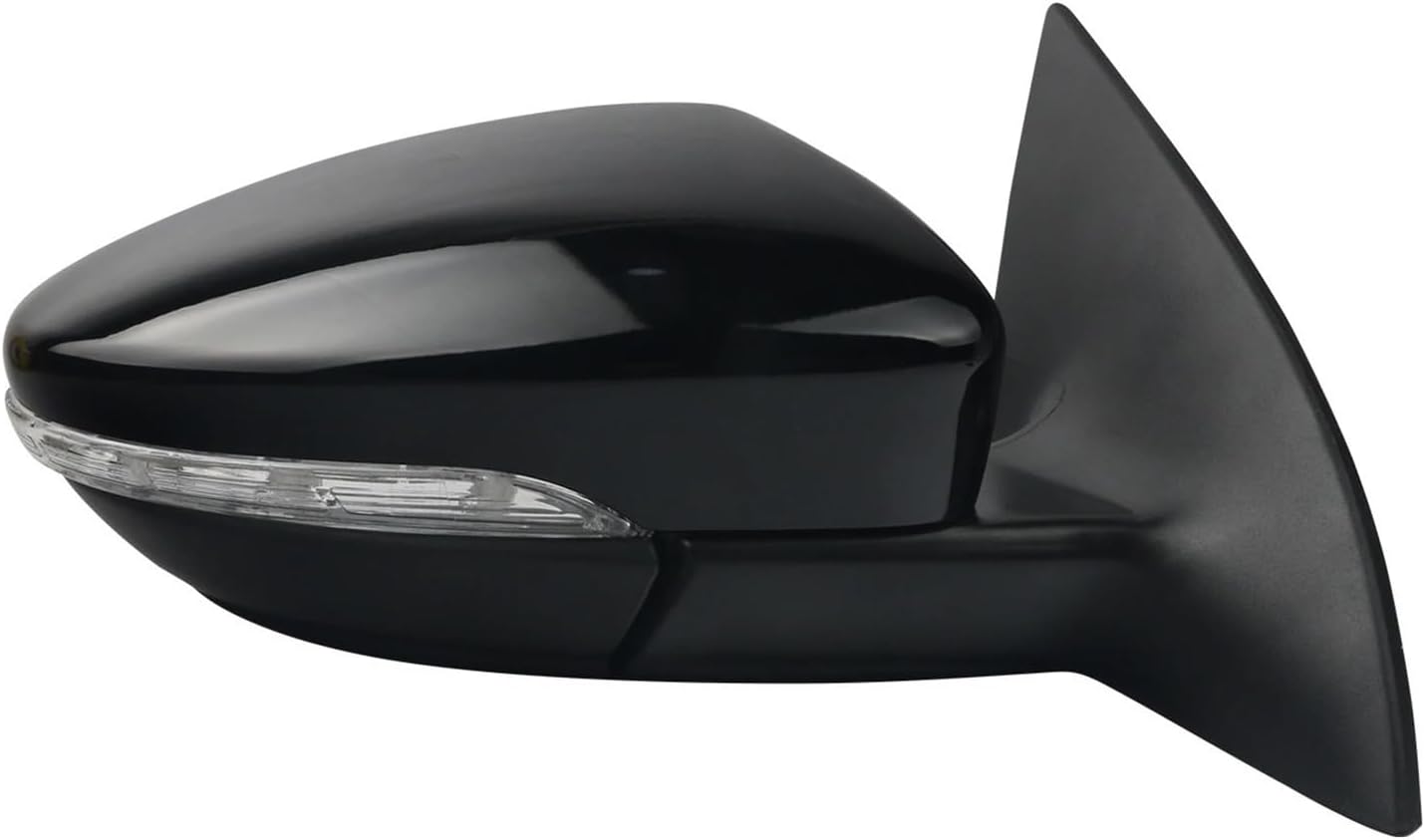 Car Accessories Compatible For VW CC 2008 2009 2010 2011 2012 2013 2014-2018 Auto Outside Door Rearview Mirror Assemblys 9/13PIN(13pin Left Black) (13pin Right Black)