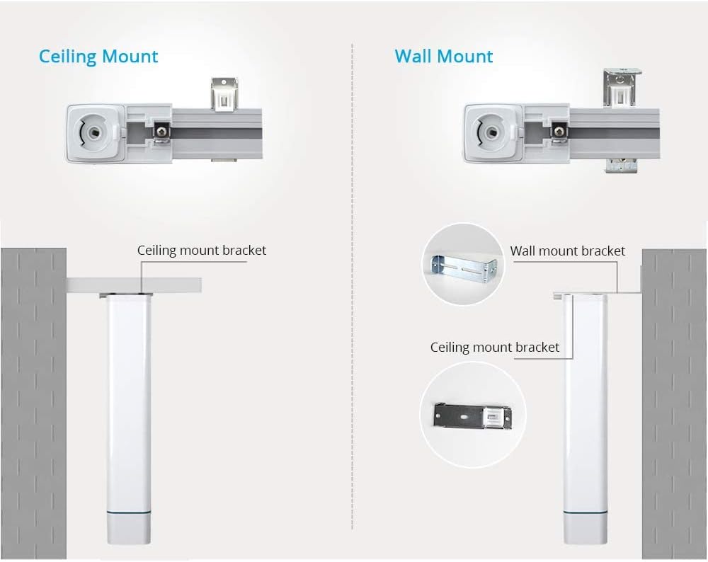 Smart Curtain Blind Motor WiFi Electric Remote Control Curtain Motor with DIY Tracks Alexa Echo Google Home Tuya WiFi Control Electric Stage Curtains (3.2M(126 inch))