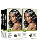 Naturtint Permanent Hair Color, 2N Brown Black Color, Intense and Radiant - 6 Pack