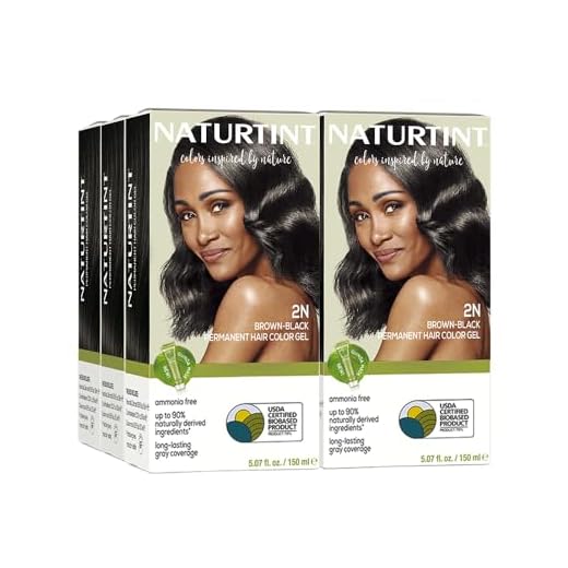 Naturtint Permanent Hair Color 2N Brown Black (Pack of 6), Ammonia Free, Vegan, Cruelty Free, up to 100% Gray Coverage, Long Lasting Results