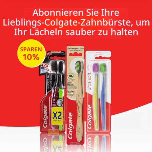 Colgate Extra Clean Zahnbürste, Medium, (1 Packung, 4 Stück) – Ansicht 3