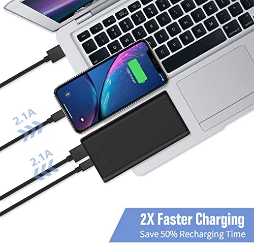 Portable Charger Power Bank 25800Mah, Ultra-High Capacity Fast Phone Charging With Newest Intelligent Controlling Ic, 2 Usb Port External Cell Phone Battery Pack Compatible With Iphone,Android Etc #TOP3
