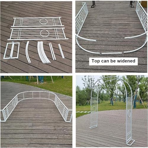 Pérgola de jardín estable contra el viento para guiar plantas trepadoras 8