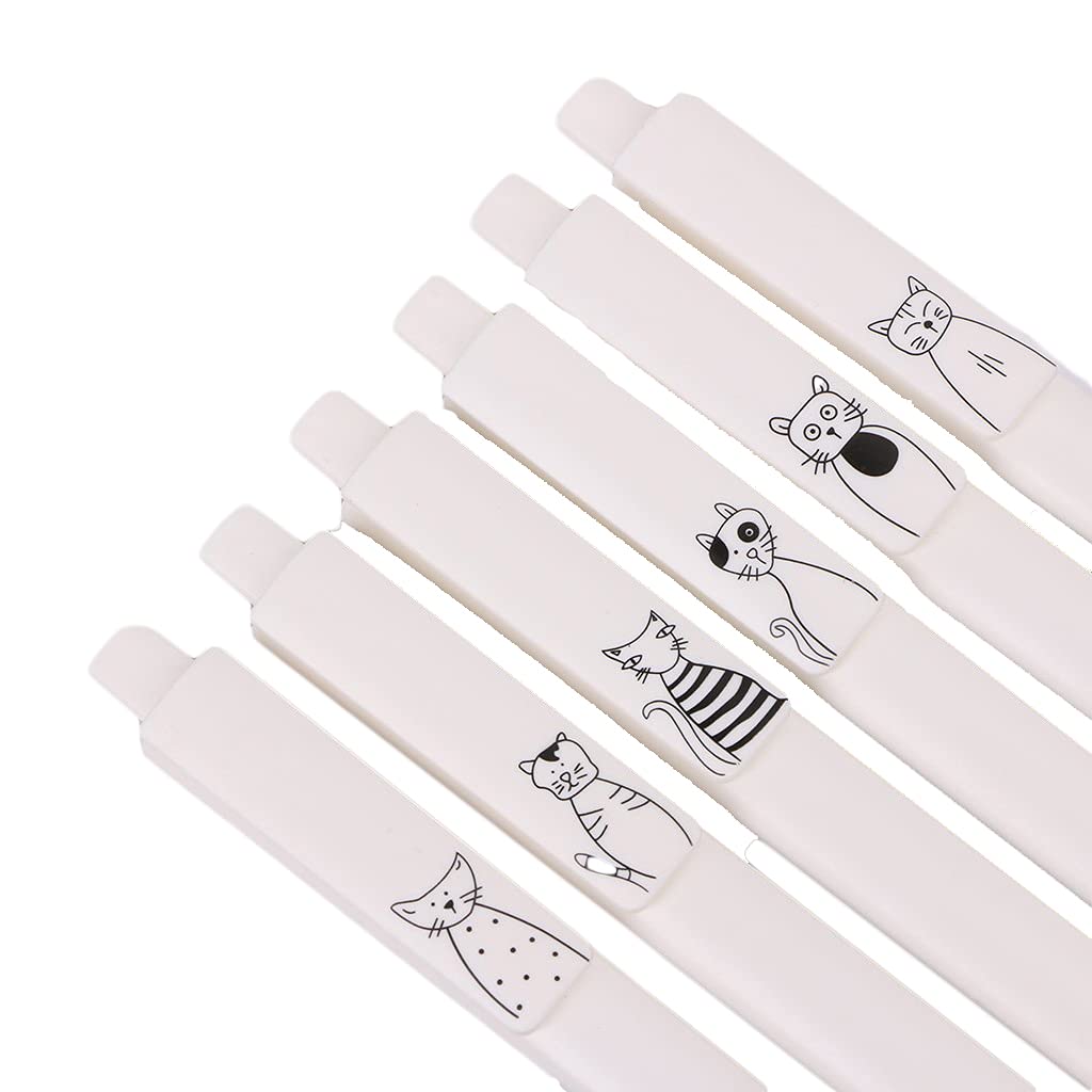 Ink Gel Pen Novelty Cute Cartoon Cat Gel Ink Ball Point Pen Press Stationery Office Supplies — view 6