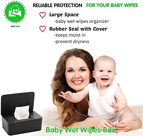 Wet Wipes Dispenser Box, Toilet Wipes Dispenser Box, Dustproof Tissue Storage Box, Baby Water Wipes Dispenser Holder Keep Wipes Fresh with Lid Seal Reusable Wipes Box for Home Office Desk