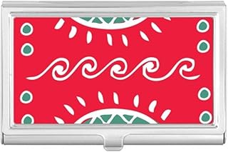 Pineapple Mexico Totems Ancient Civilization Business Card Holder Case Pocket Box Wallet