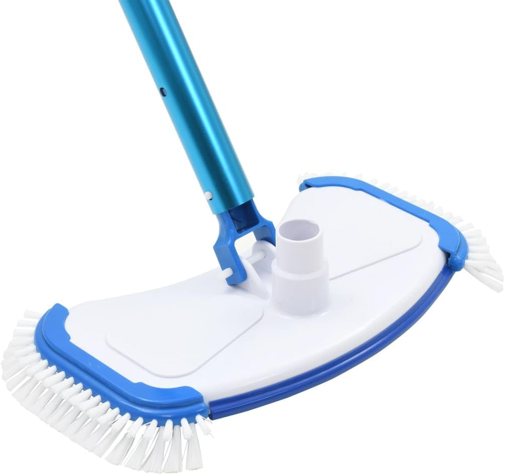 vidaXL Pool Maintenance Kit White, Blue ABS, Aluminum Standard