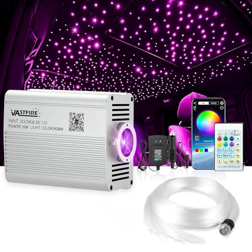 VASTFIRE Fiber Optic Star Light Kit with Remote