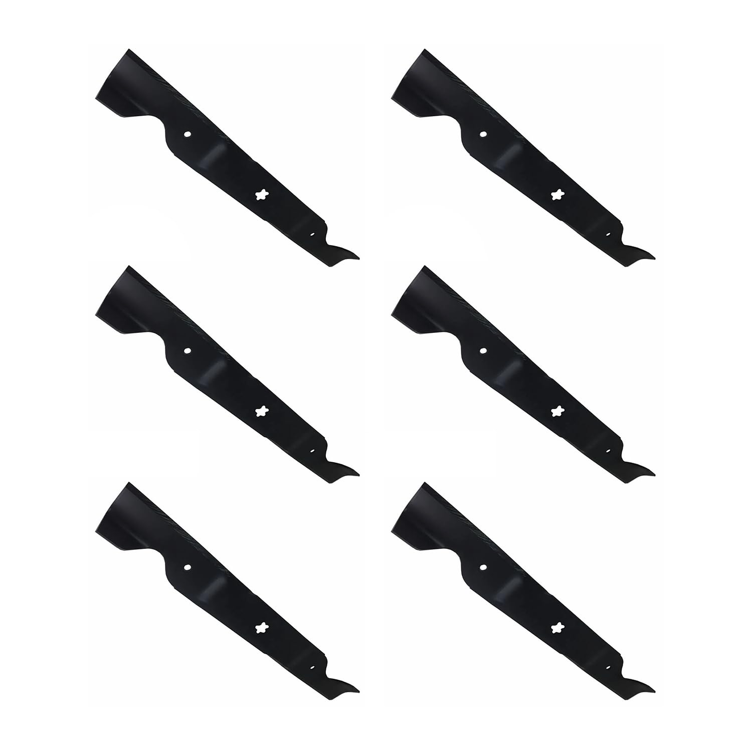 6 cuchillas para cortacésped 532405380 compatibles con tractor de césped Ariens 936001 936039 936050 936053 compatible con tractor de césped Toro compatible con tractor de césped Husqvarna