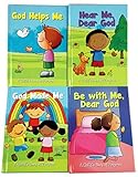 God Made Me, God Helps Me, Be with Me Dear God & Hear Me Dear God 4-Pack Board Books Children's Book...