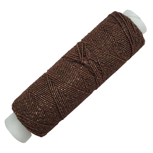 Trucraft - Shirring Elastic 0.6mm x 20m Reel - Brown - Elasticated thread For sewing smocking knitting