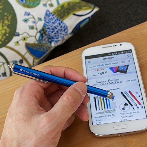 The-Friendly-Swede-Stylus-Pen-Replaceable-Micro-Knit-Mesh-Tip-Capacitive-Touchscreen-Stylus-Tablet-Styli-with-Lanyards-Screen-Cleaning-Cloth-and-Replacement-Tips-3-Pack 516OSbaSLjL