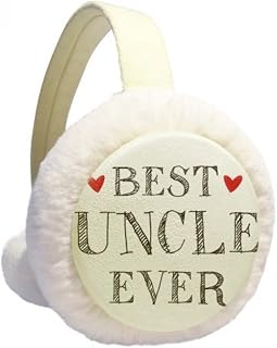 Best uncle ever – Protetor de orelhas de inverno com citação de coração