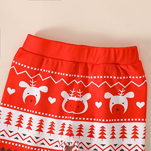 JUNLAI Camiseta infantil meninos meninas Natal manga longa desenhos animados cervos camisetas camise