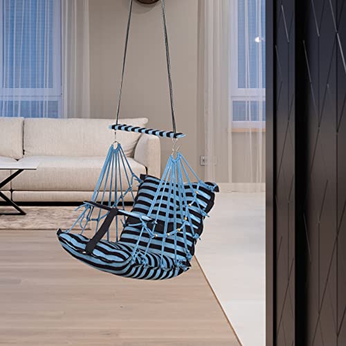 Image of Cotton Swing Chair for Kids Baby's Children Folding and Washable1-3 Years with Safety Belt /Home,Garden Jhula for Babies|Swing for Kids | Seat and Back Side 16x16 inch