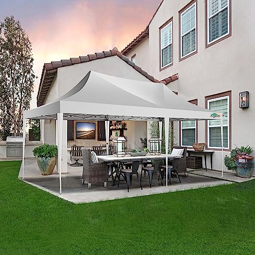 COBIZI 10x20 Pop Up Canopy Tent, Metal Frame, Waterproof UV50+