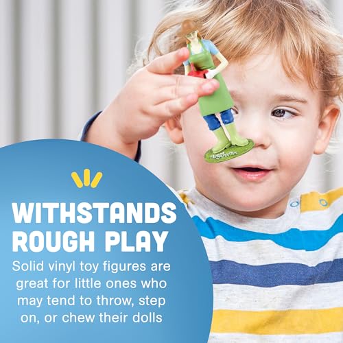 Constructive Playthings Pretend Professionals 24-Piece Career Toy Figure Set for Kids Ages 3+, Freestanding Inclusive and Diverse Dollhouse Toy Figurines, Multicolor